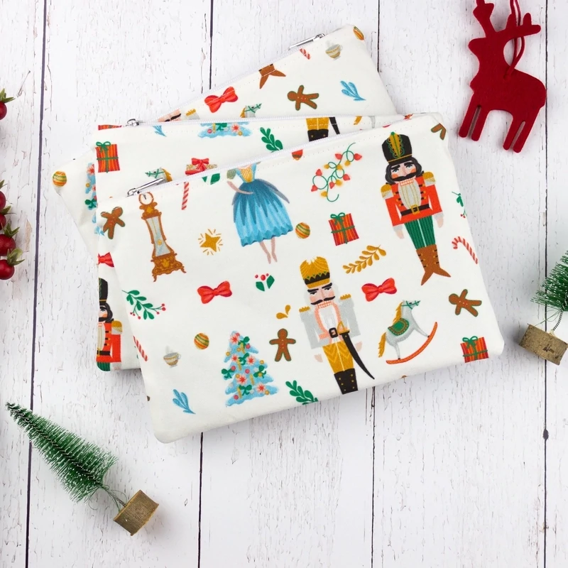 Nutcracker Cosmetic Bag Zipper Pouch