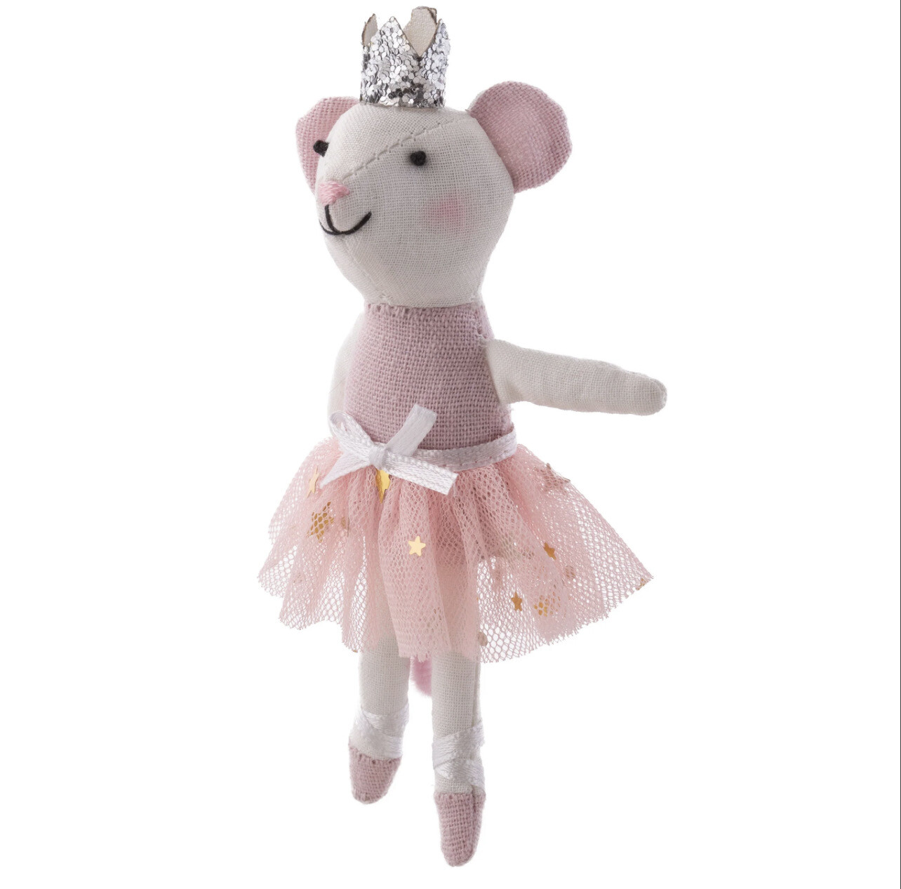 Mouse Ballerina Linen Ornament