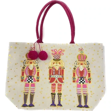 Gold Foil Nutcracker Tote Bag