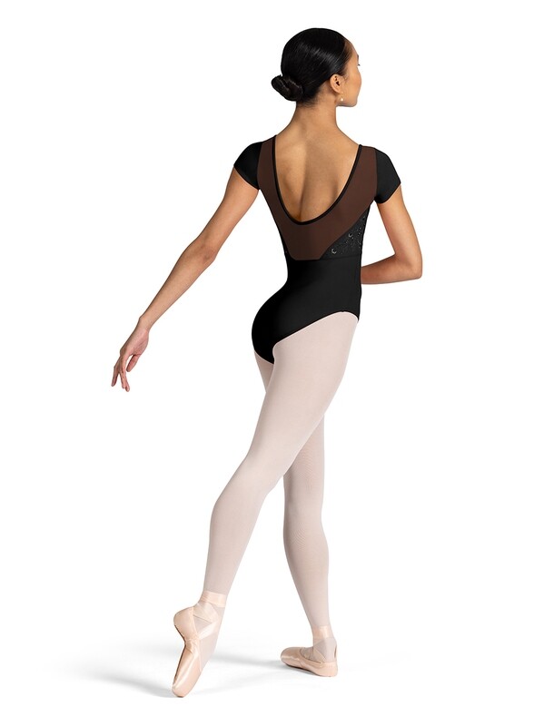 Scoop Back Cap Sleeve Leotard L3352