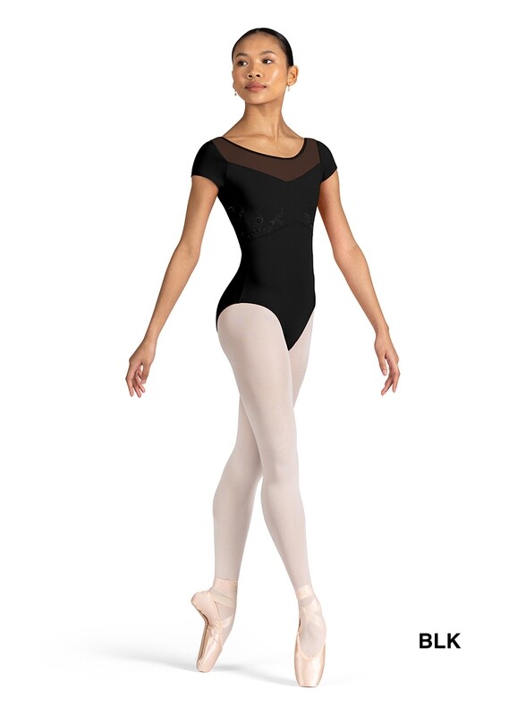 Scoop Back Cap Sleeve Leotard L3352