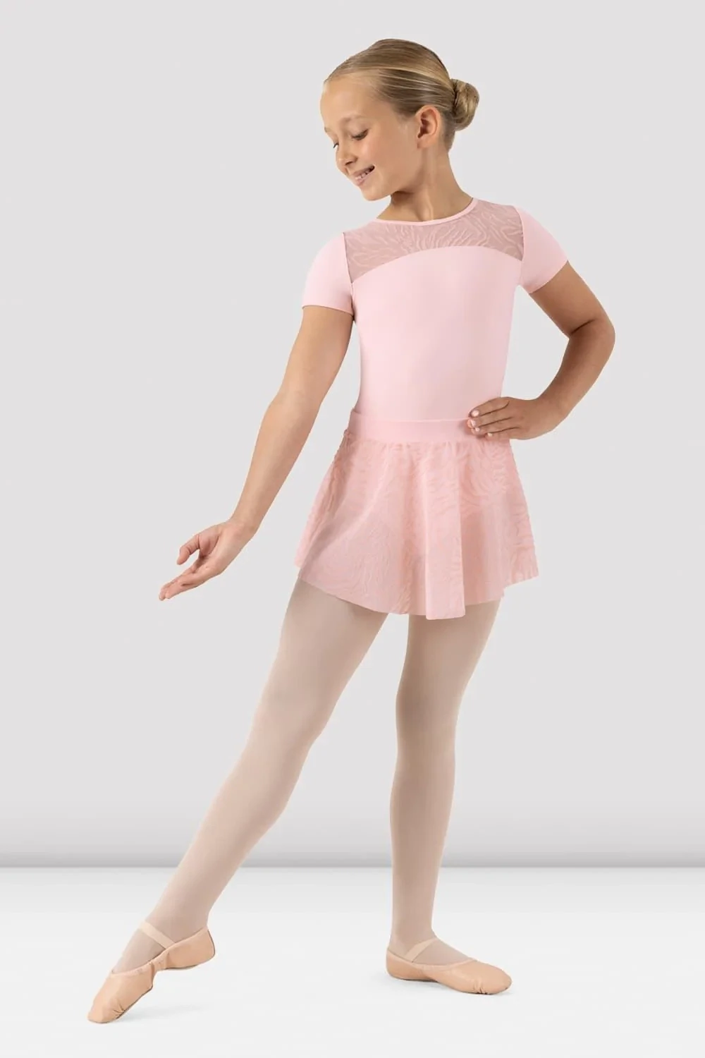 Flocked Mesh Skirt CR1171