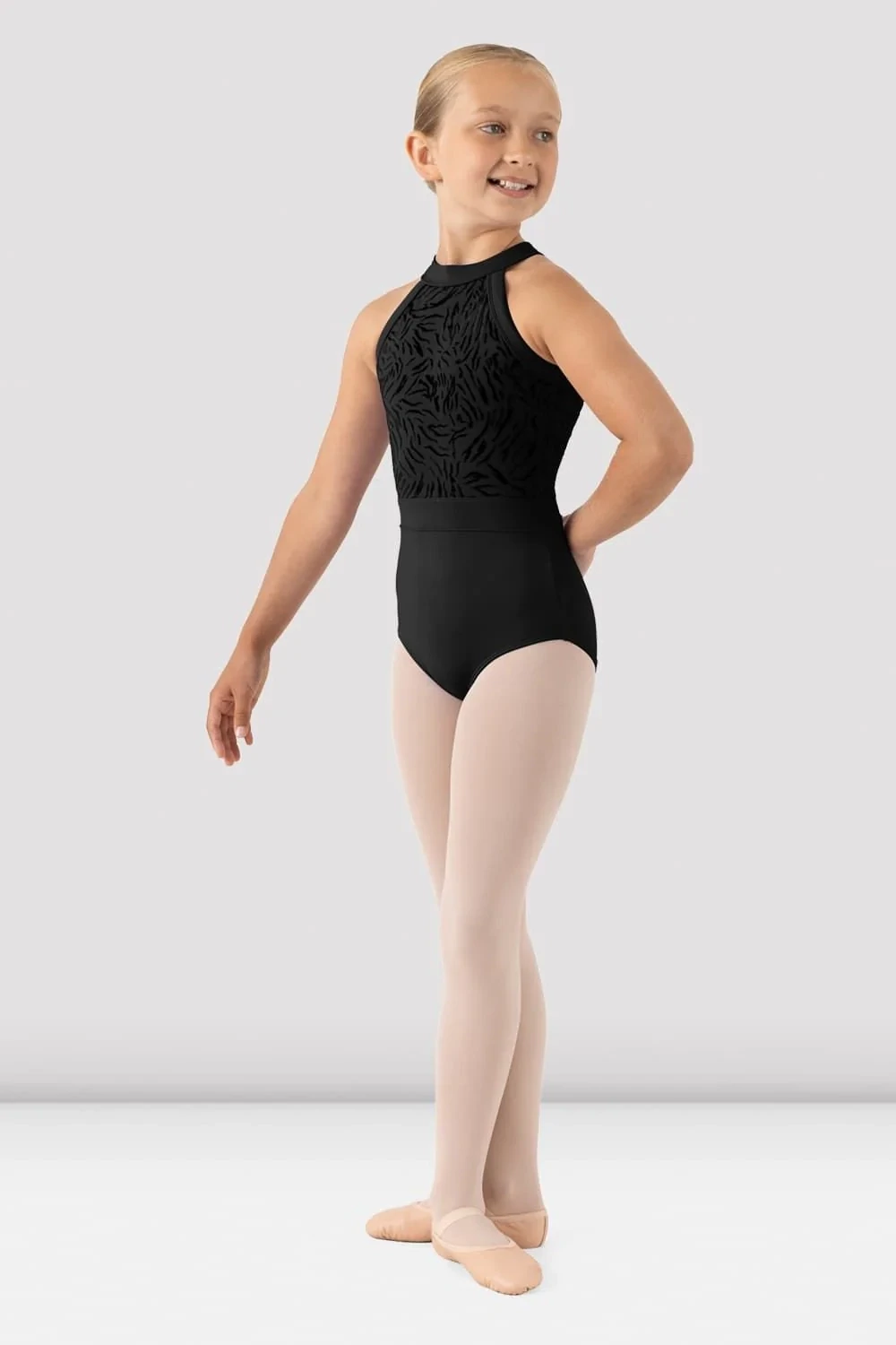 Mesh Halter Leotard CL1095