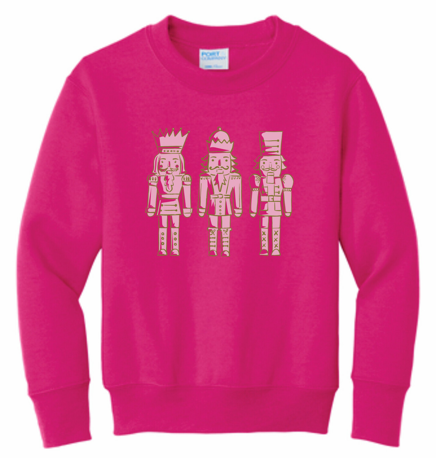 Pink &amp; Gold Nutcrackers Sweatshirt