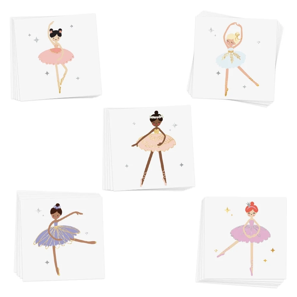 Ballerina Temporary Tattoo Set