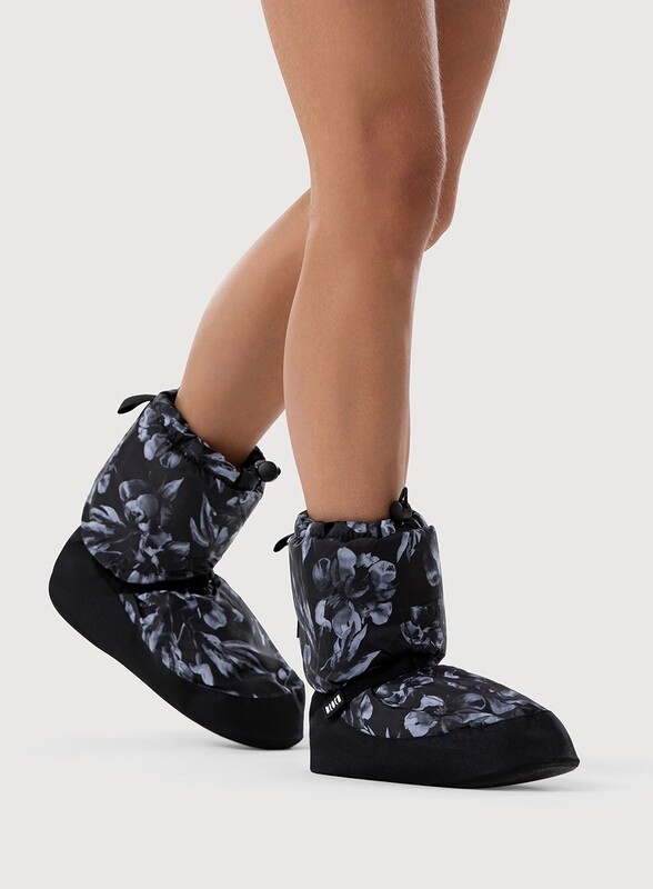 Print Warm Up Booties IM009BP-BLKF