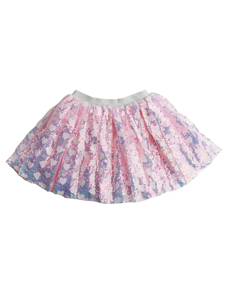 Pink Sparkle Heart Tutu