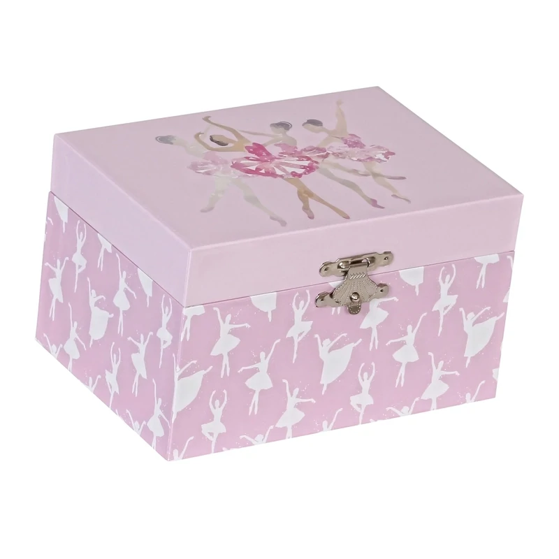 Pink/White Musical Jewelry Box 1008JB01PL