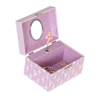 Pink/White Musical Jewelry Box 1008JB01PL