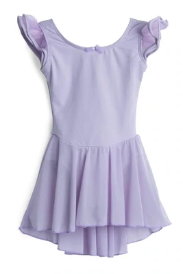 Flutter Sleeve Skirted Leotard