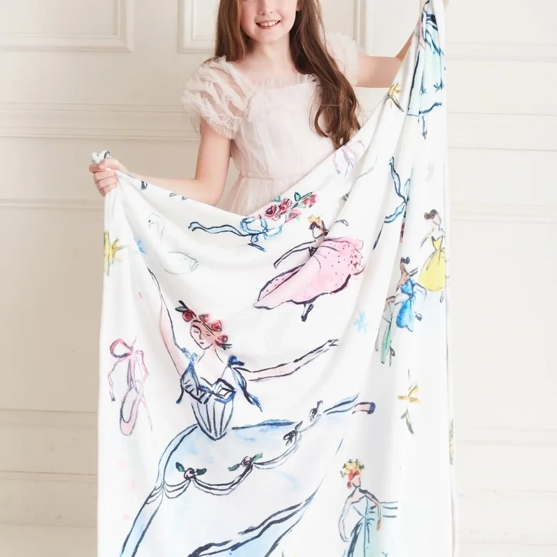 Victorian Ballerina Minky Blanket