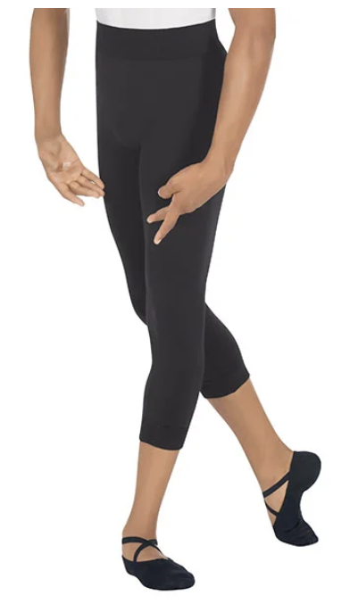 34945 Unisex Seamless Microfiber Capri Legging