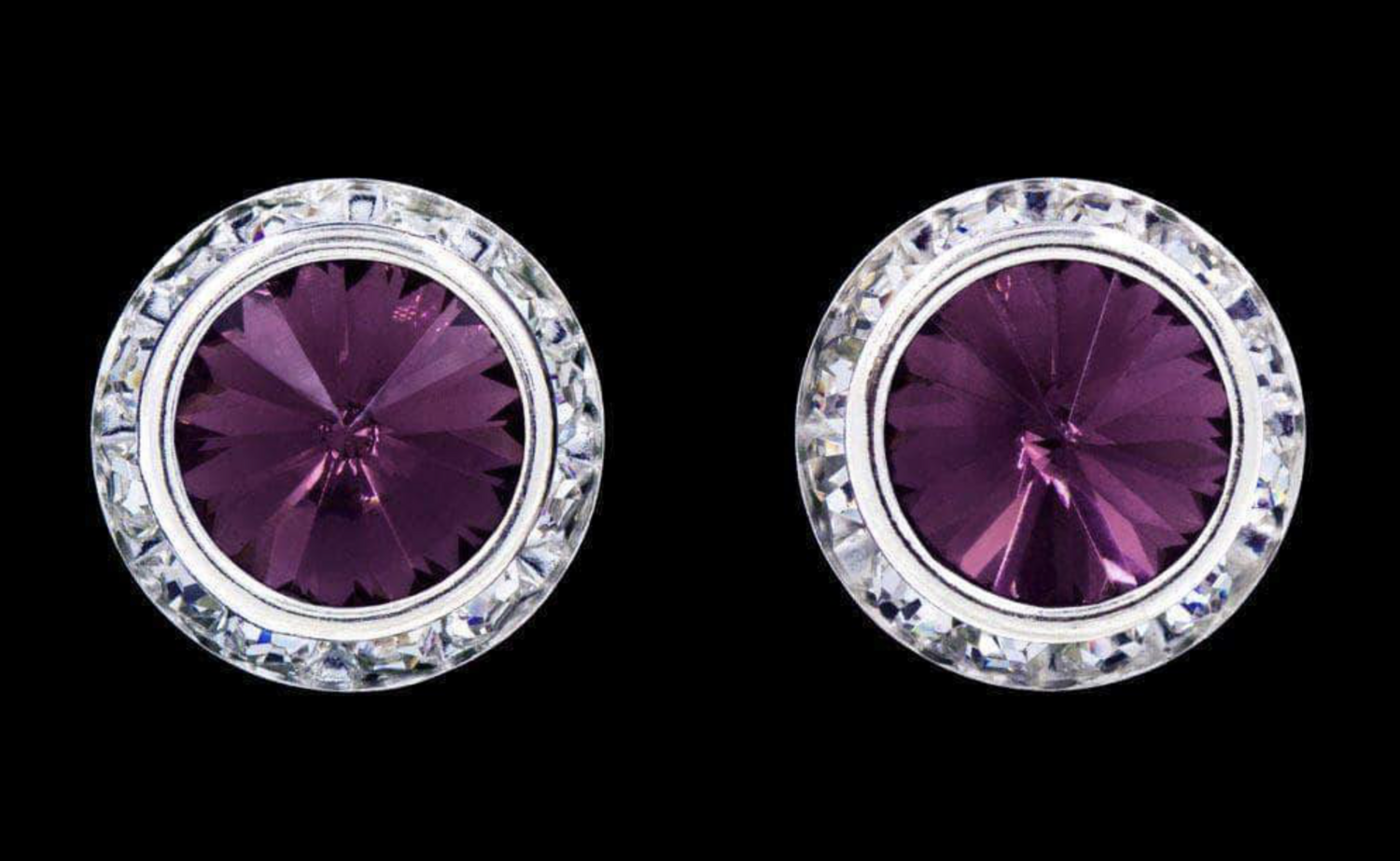 Amethyst 16mm Earrings 12537