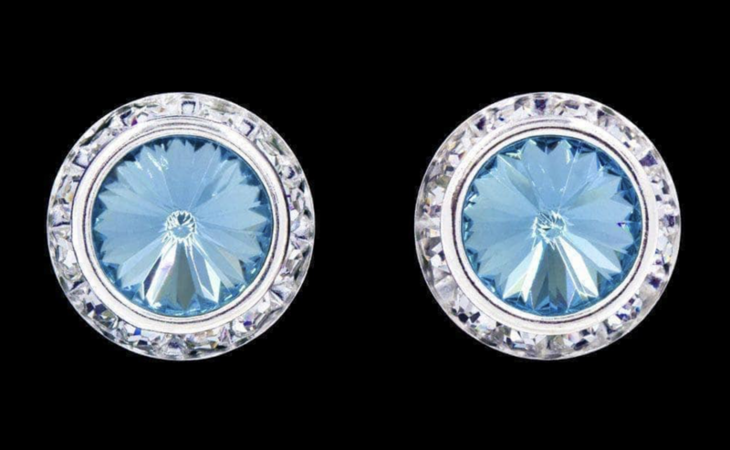 Aquamarine 16mm Earrings 12537