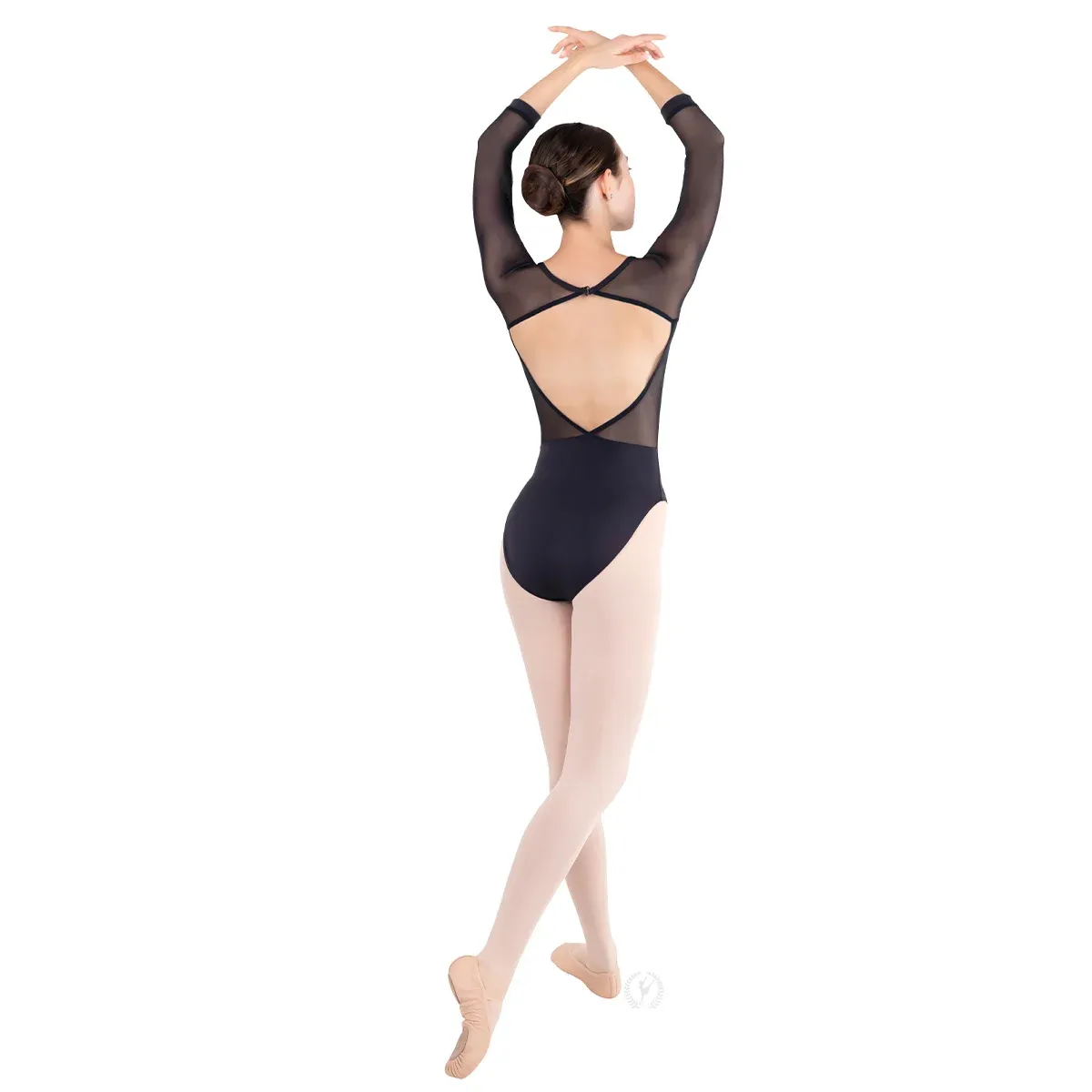 Mesh 3/4 Sleeve Leotard 41489