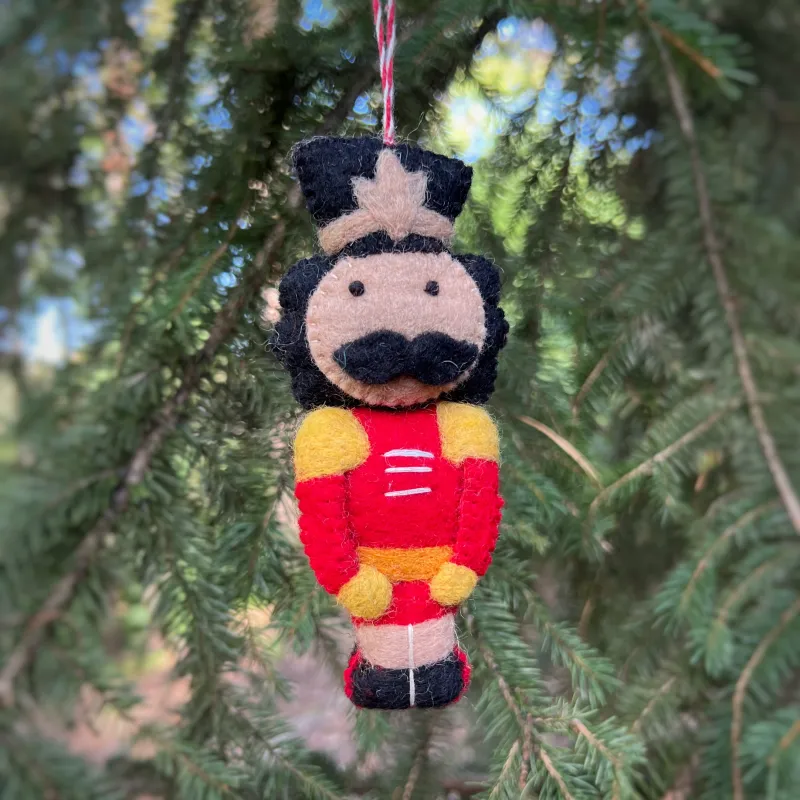 Nutcracker Felt Wool Christmas Ornament