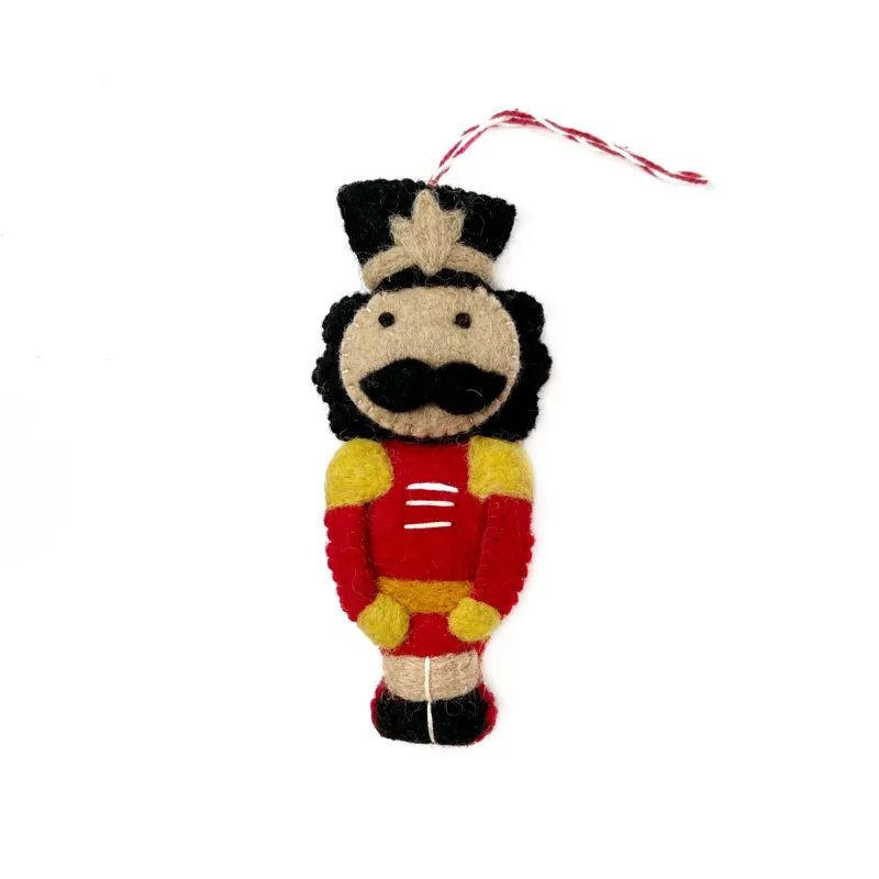 Nutcracker Felt Wool Christmas Ornament