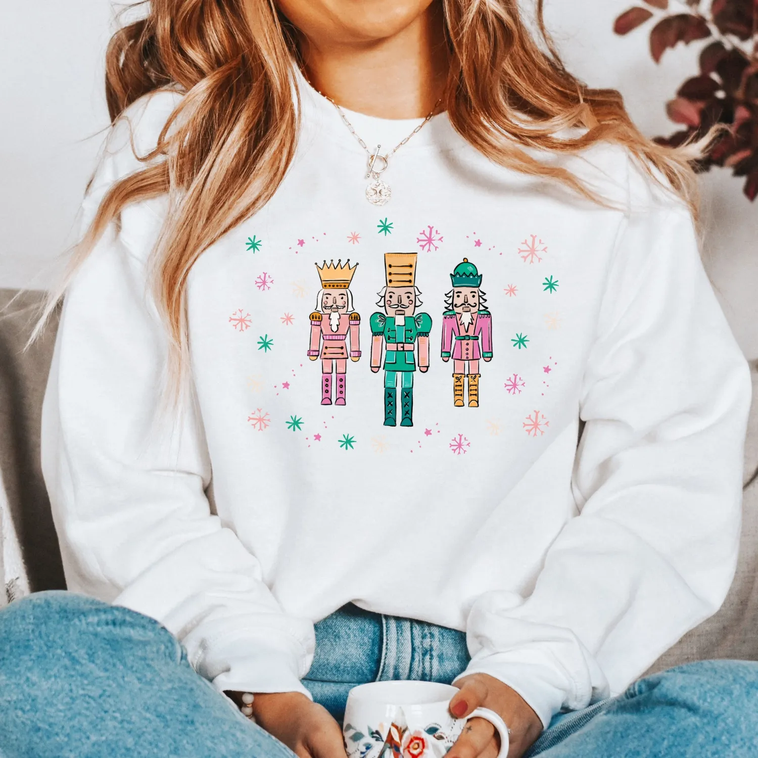 Ladies&#39; Pastel Nutcracker Sweatshirt