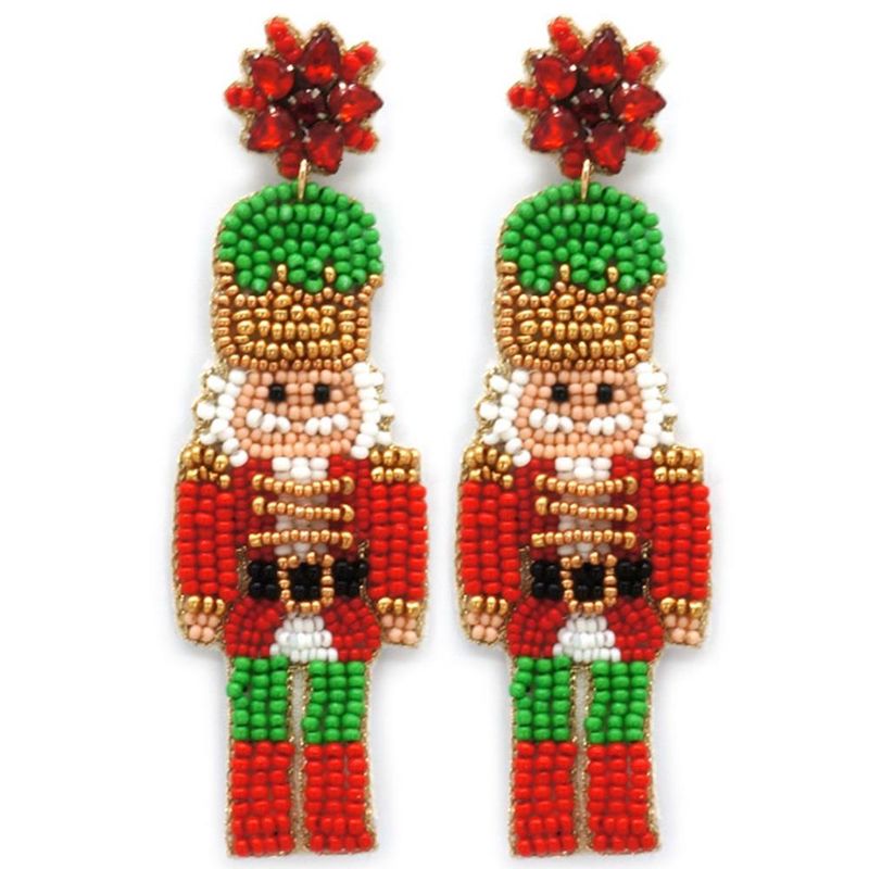 Nutcracker Seed Bead Earrings