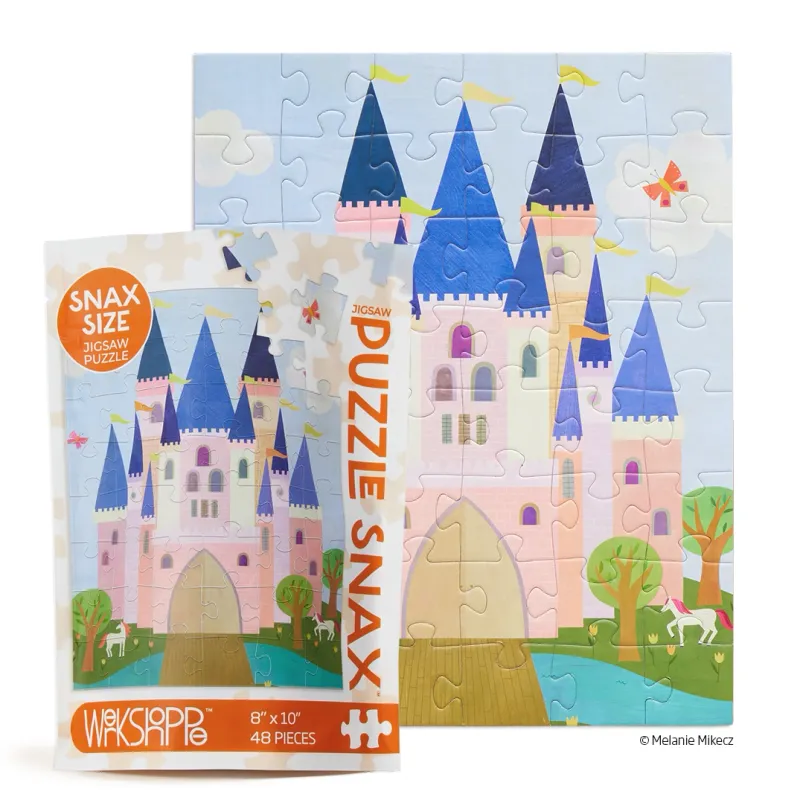 Pink Royal Castle | 48 Piece Kids Puzzle Snax