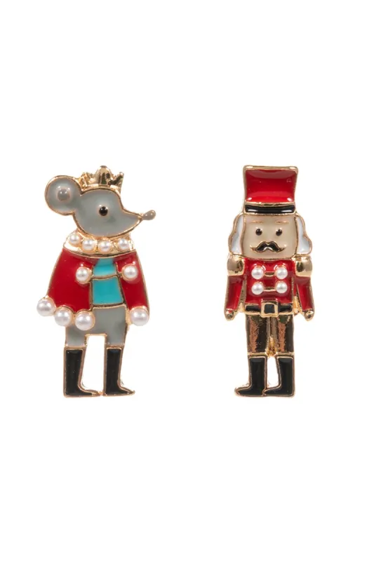 Nutcracker &amp; Mouse King (gray) Earrings
