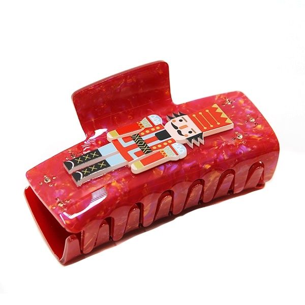 Red Nutcracker Claw Clip