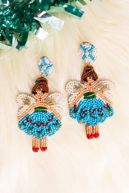 Sugar Plum Fairy Beaded Earrings