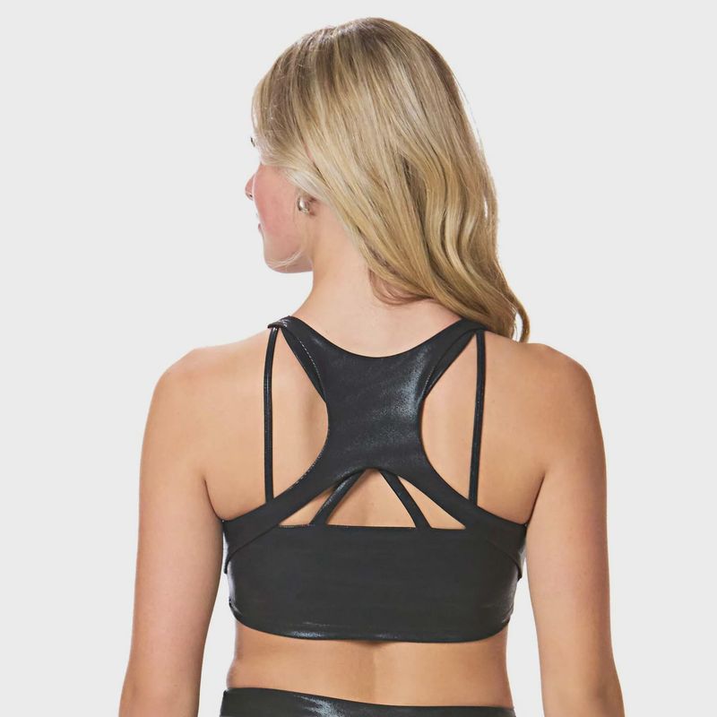 Ignite V-Neck Crop Top - Black Onyx