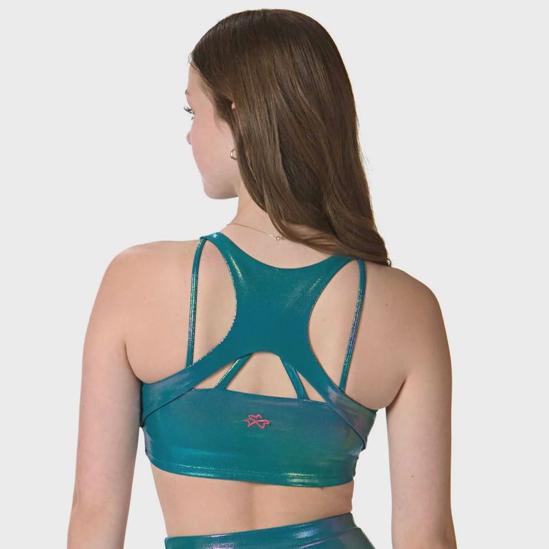 Ignite V-Neck Crop Top - Emerald