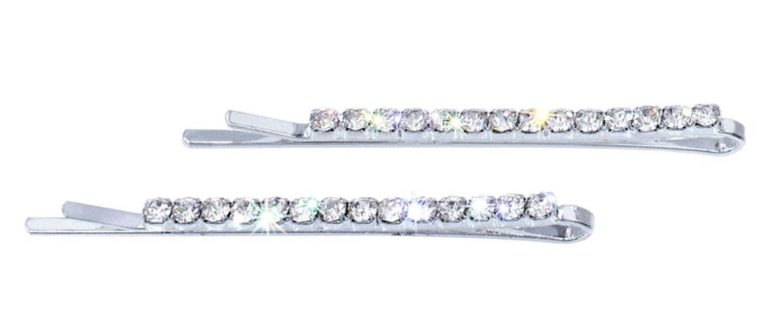 Single Row Rhinestone Bobby Pins 6492