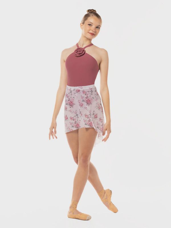 Mid High-Low Skirt Perfume Mesh