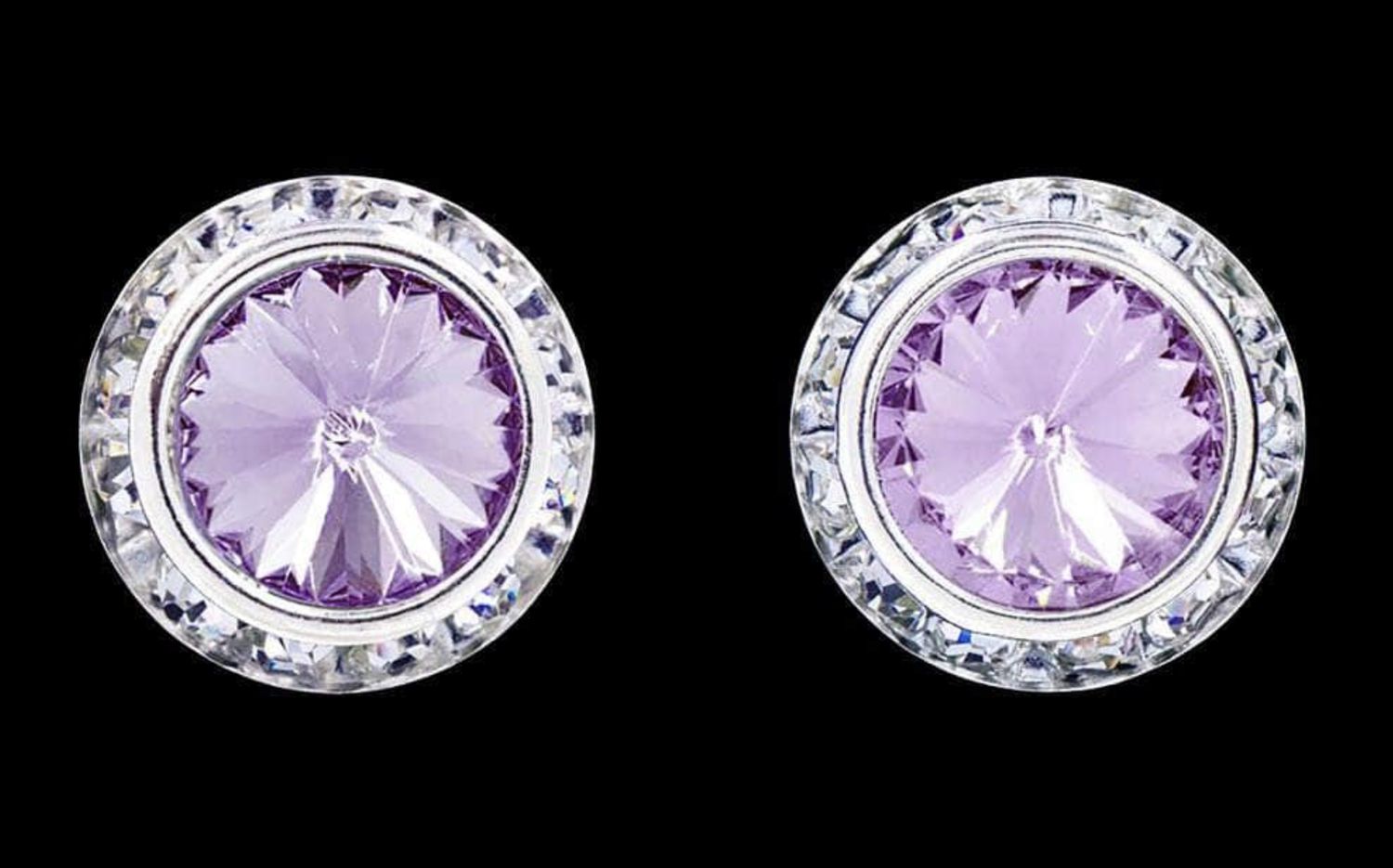 Light Amethyst 16mm Earrings 12537