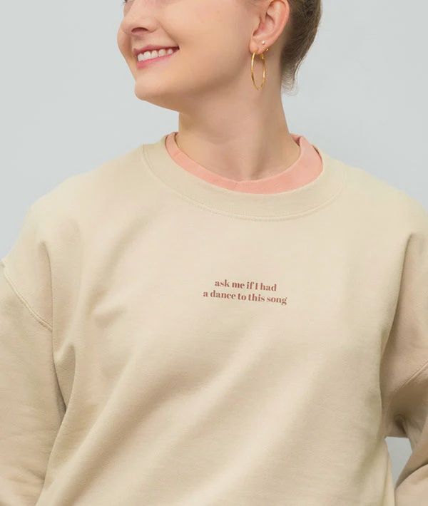 Ask Me Crewneck Sweatshirt AMI-SS
