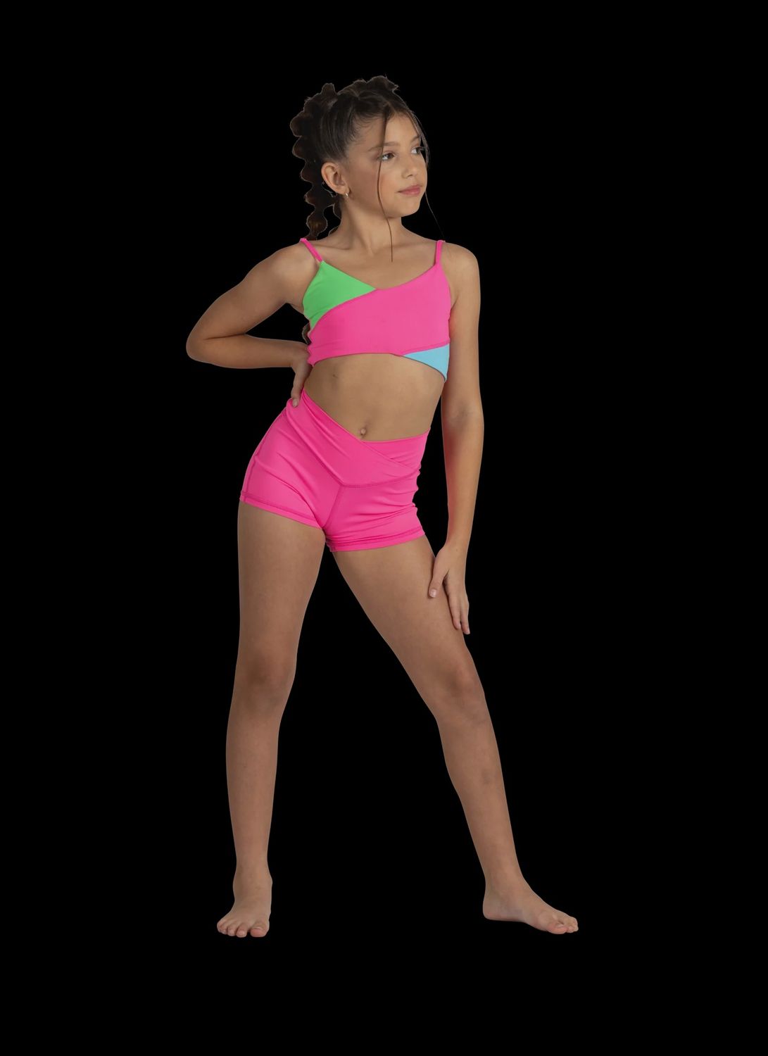 Slice &amp; Dice Top 24002, Size: 6X/7, Color: Neon Trifecta