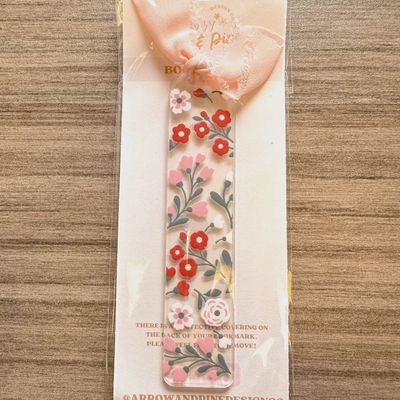 Spring Flowers Acrylic Bookmark