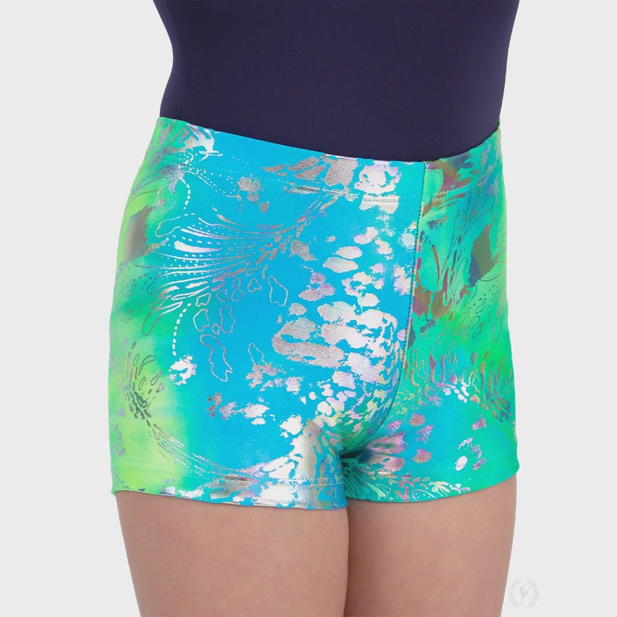 Neon Safari Booty Shorts G01535, Size: S, Color: Green
