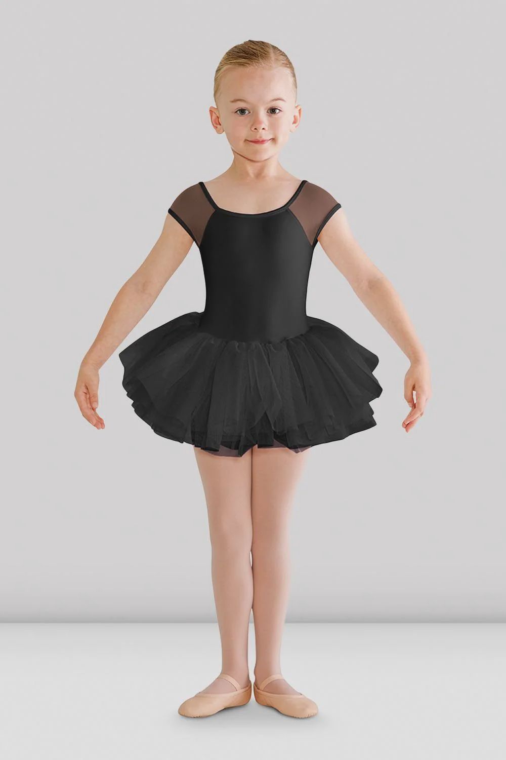 Cap Sleeve Tutu Dress CL5562 BLK