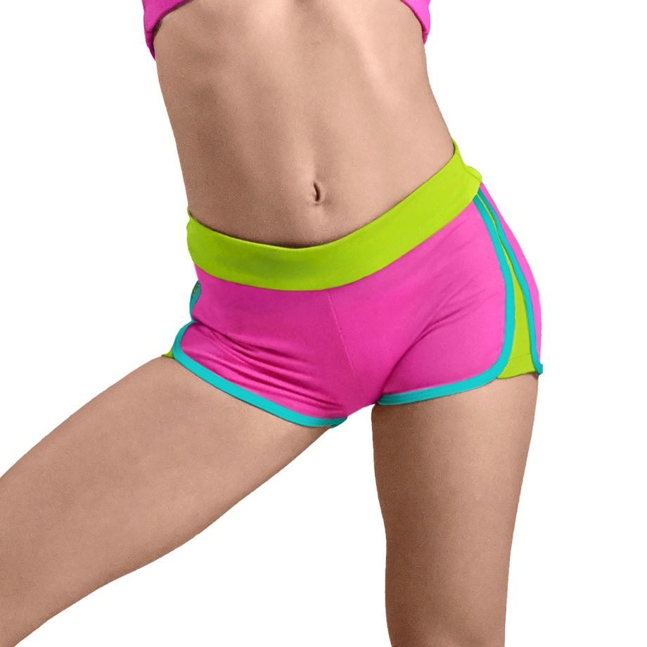Fitted Track Short, Size: 6/8, Color: Miami Beach