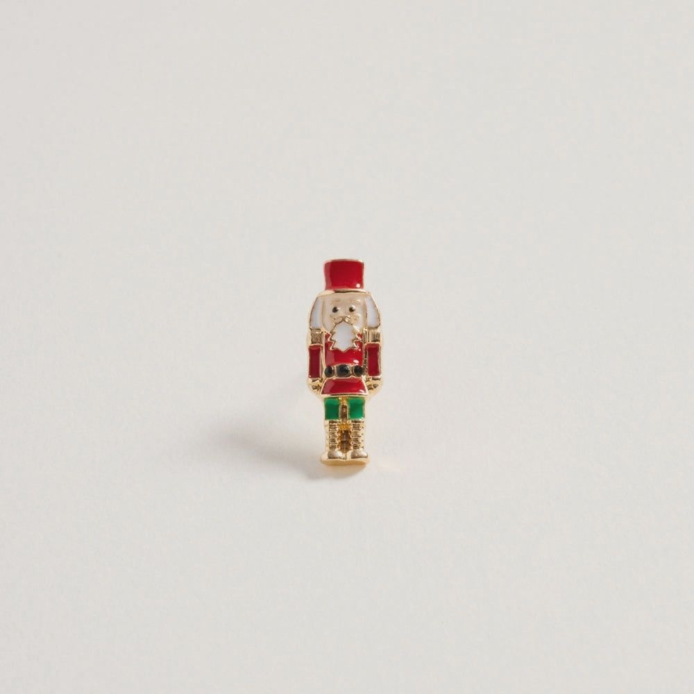 Christmas Nutcracker and Mouse King Post Earrings