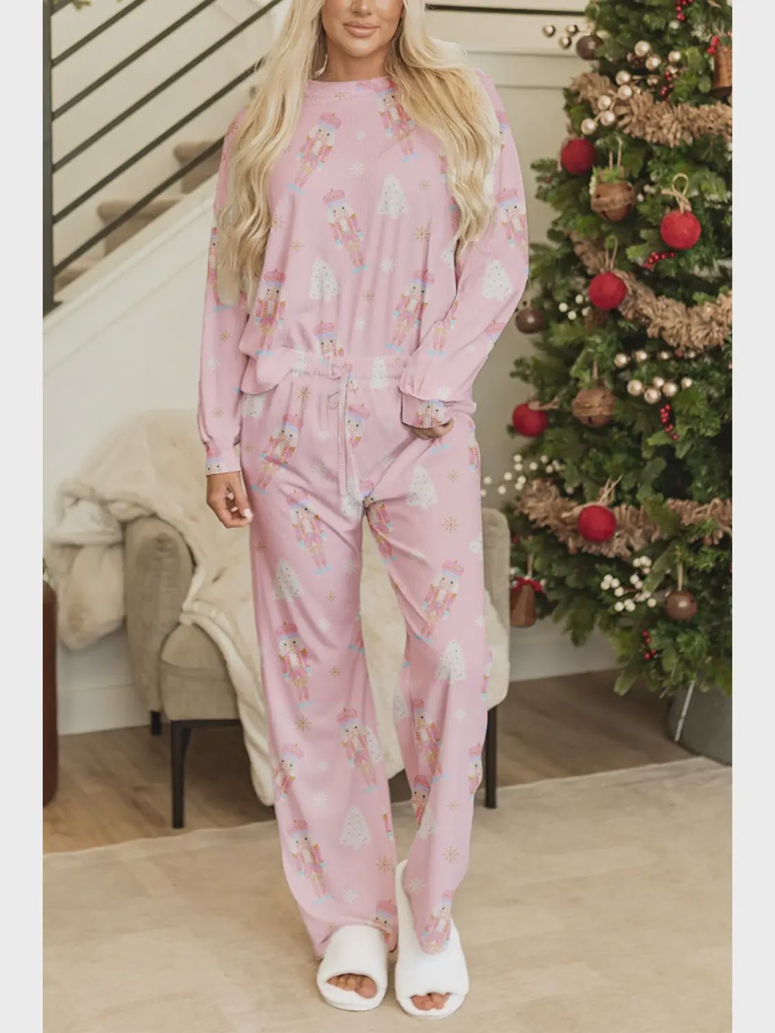 Christmas Nutcracker Top &amp; Pants Lounge Set