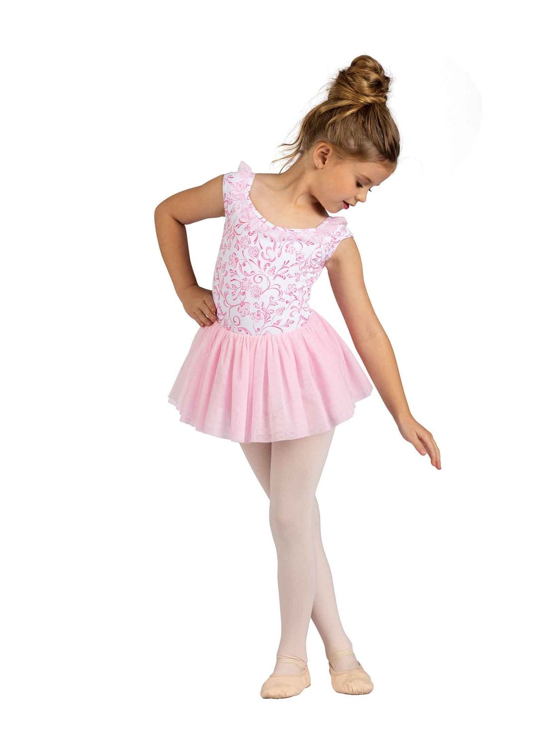 Dianora Floral Print Dress 25207C, Color: Pink, Size: 2/4