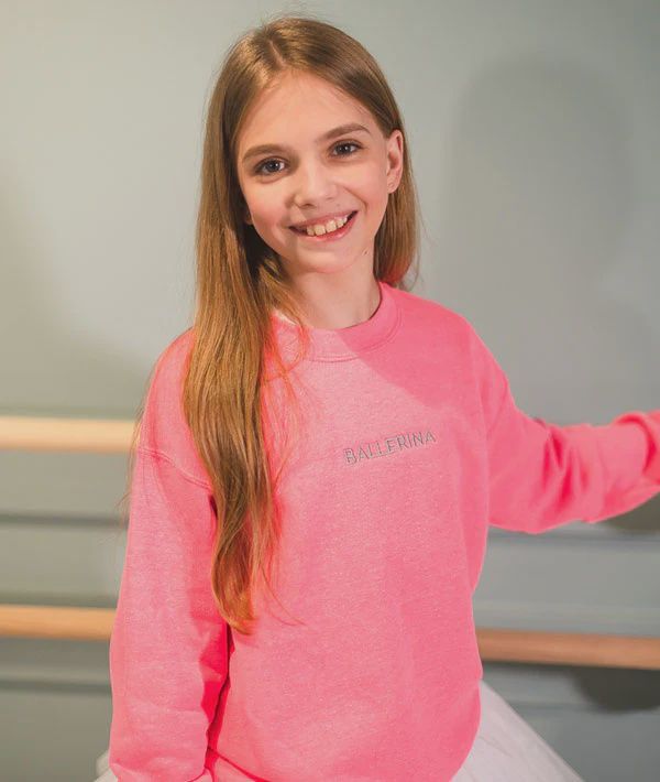 BALLERINA Embroidered Youth Sweatshirt