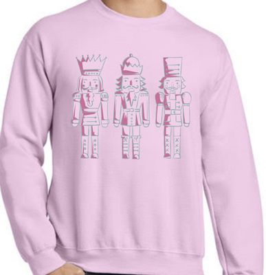 Girls' Pink & Teal Nutcracker Sweatshirt