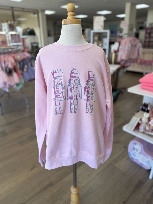 Girls' Pink &amp; Teal Nutcracker Sweatshirt