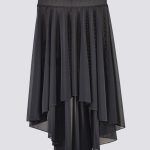 CASIE Hi-Lo Pull-On Skirt SC2210, Color: Black, Size: P