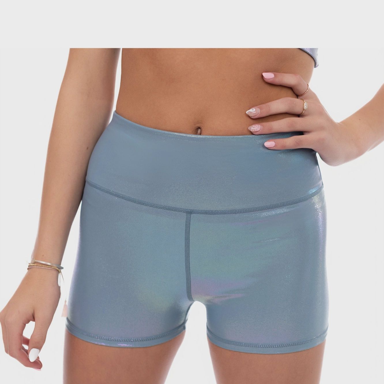 Ignite Compression Shorts - Crystal Blue