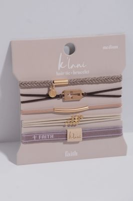 Faith Hair Tie Bracelets