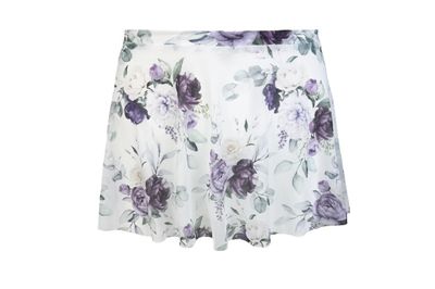 Flare Skirt Moonlit Garden White