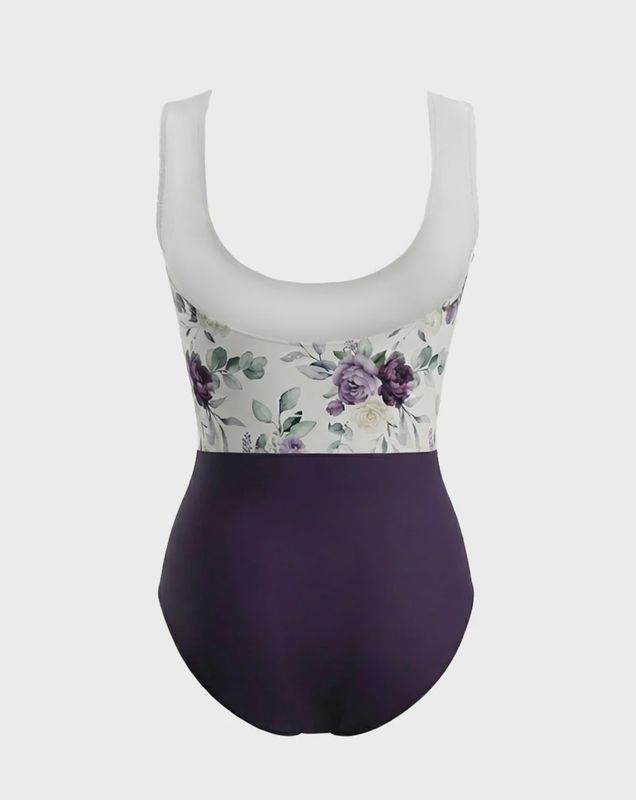 Shannon Leotard Moonlit Garden White