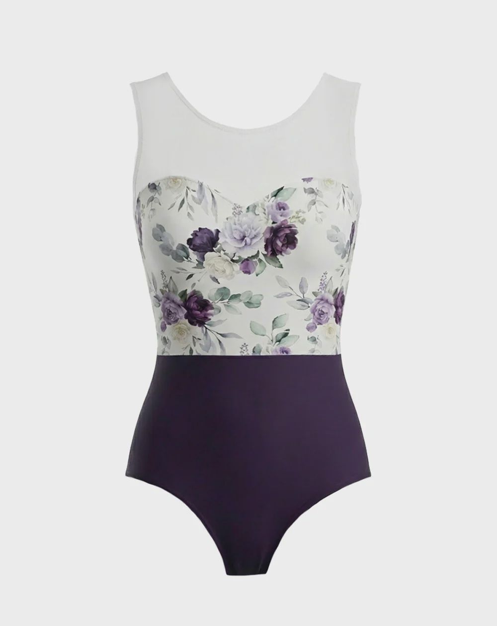 Shannon Leotard Moonlit Garden White